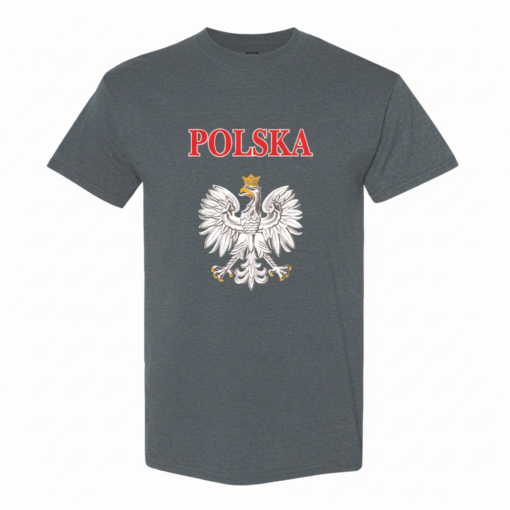 Polska National Eagle T-Shirt - Gray