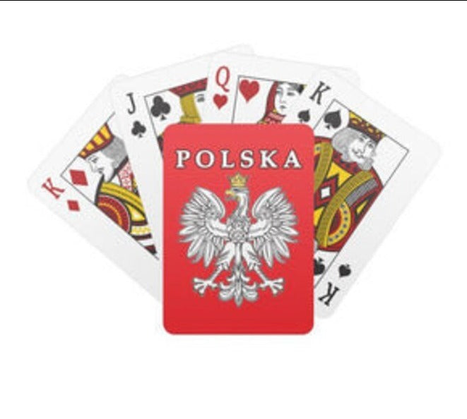 Polish Playing Cards Deck Polska Eagle Red