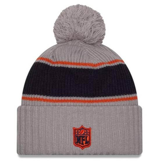 Chicago Bears 2024 NFL Sideline New Era Sport Knit Hat Gray with Bear