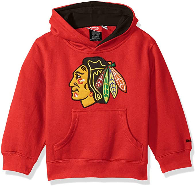 Chicago Blackhawks Toddler Childern's Red Basic Logo Hoodie NHL Reebok Official