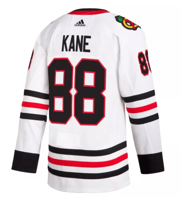 Man's Chicago Blackhawks Patrick Kane adidas Home Authentic Primegreen Player Jersey White