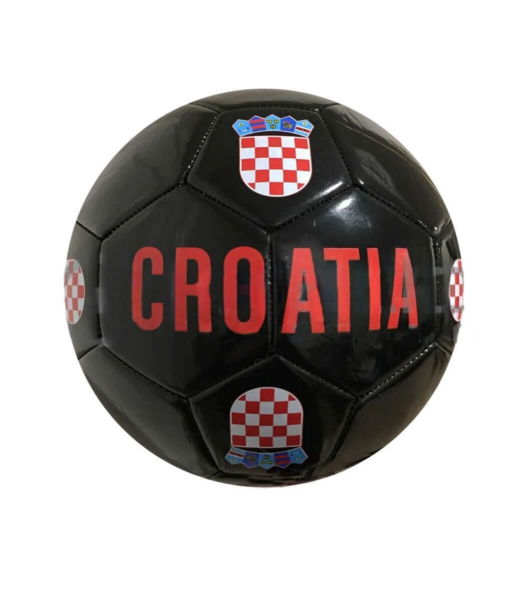Regular Size 5 Soccer Ball Croatia Black
