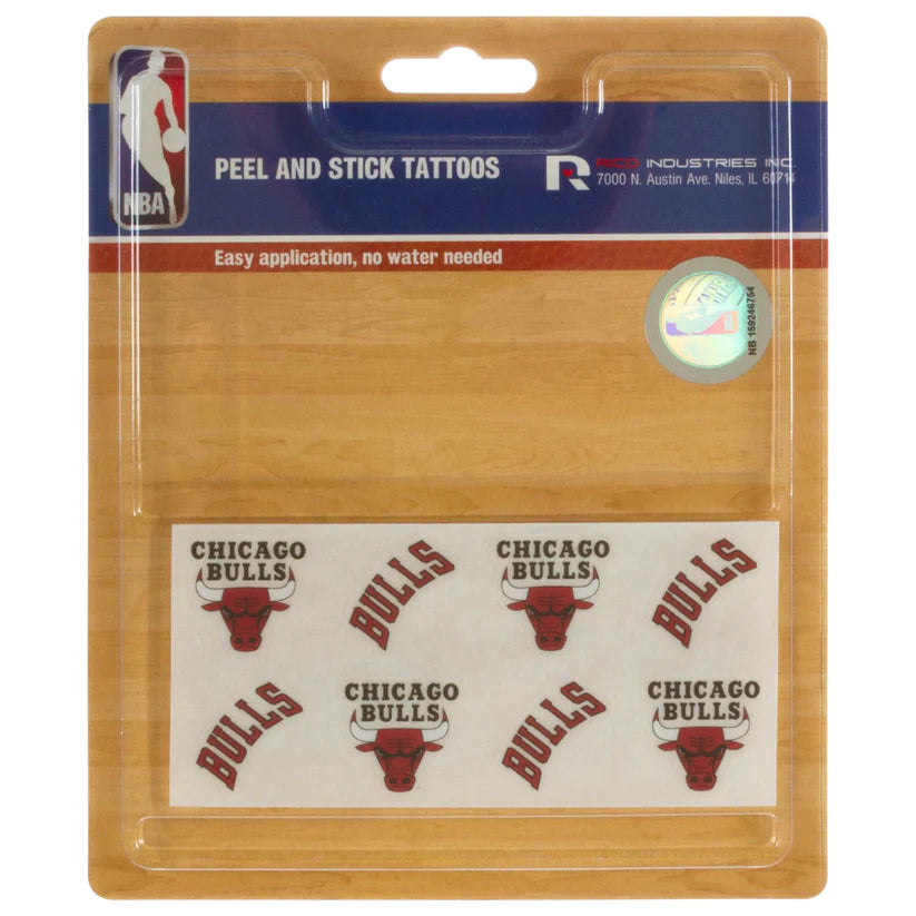 Chicago Bulls Peel and Stick Tattoos