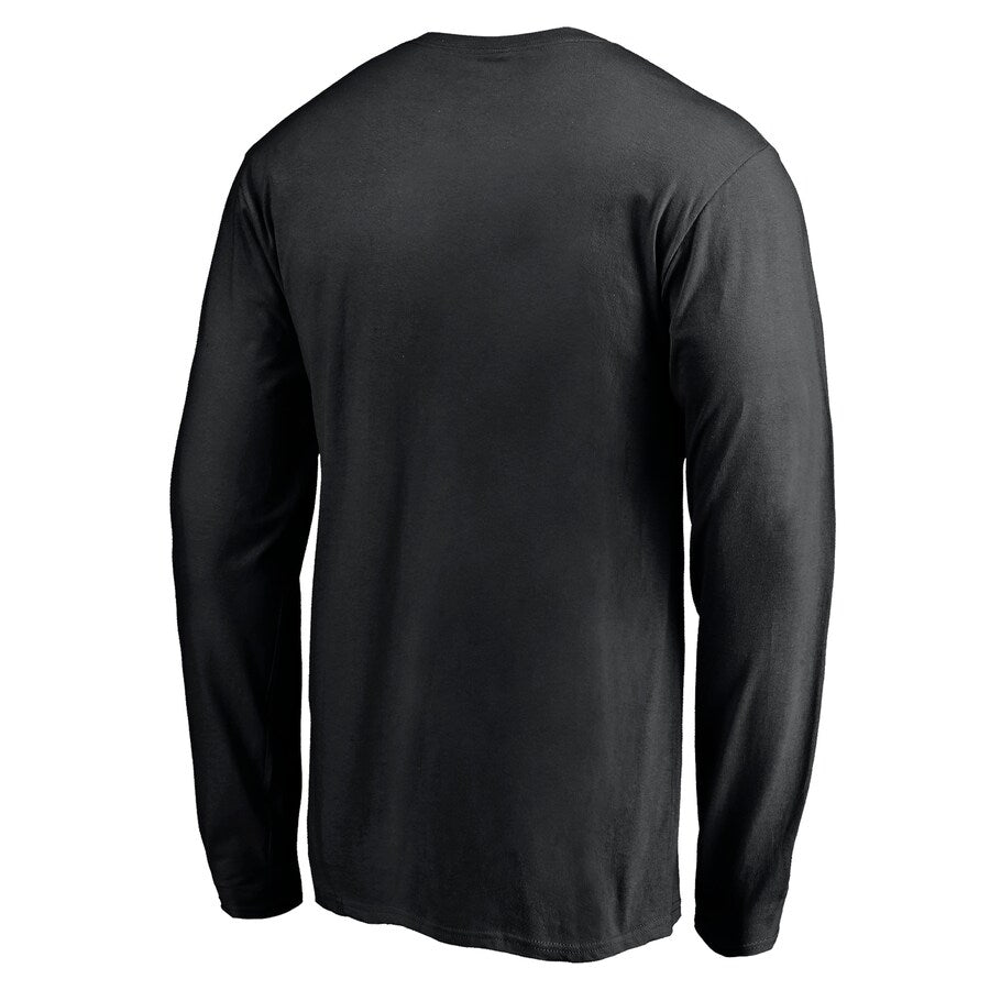 Team USA Olympic Fanatics Branded Reflective Ink Split Long Sleeve T-Shirt - Black