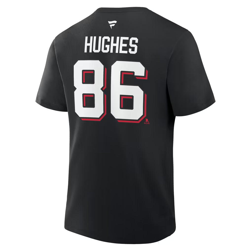 Hughes #86 New Jersey Devils Fanatics Name & Number T-Shirt