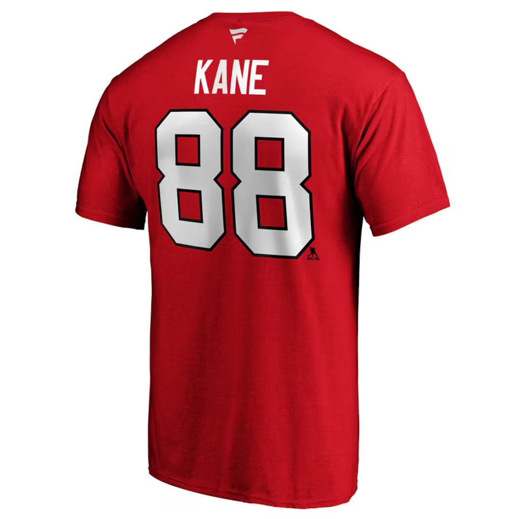 Chicago Blackhawks Kane #88 Fanatics Red Name & Number T-Shirt
