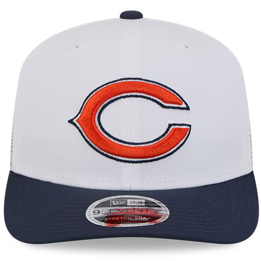 White Chicago Bears 2024 NFLTraining Camp New Era 9SEVENTY Trucker Hat