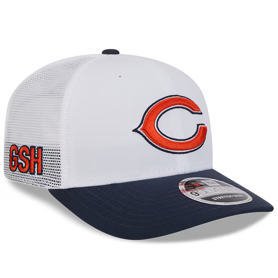 White Chicago Bears 2024 NFLTraining Camp New Era 9SEVENTY Trucker Hat