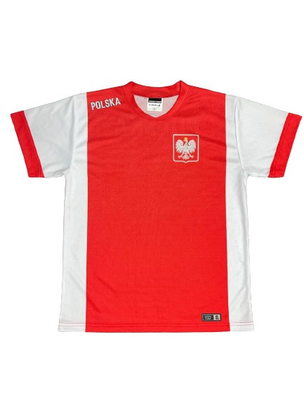 Men's Polska Plain Replica World Cup 2022  Soccer Jersey Made in Poland - Red