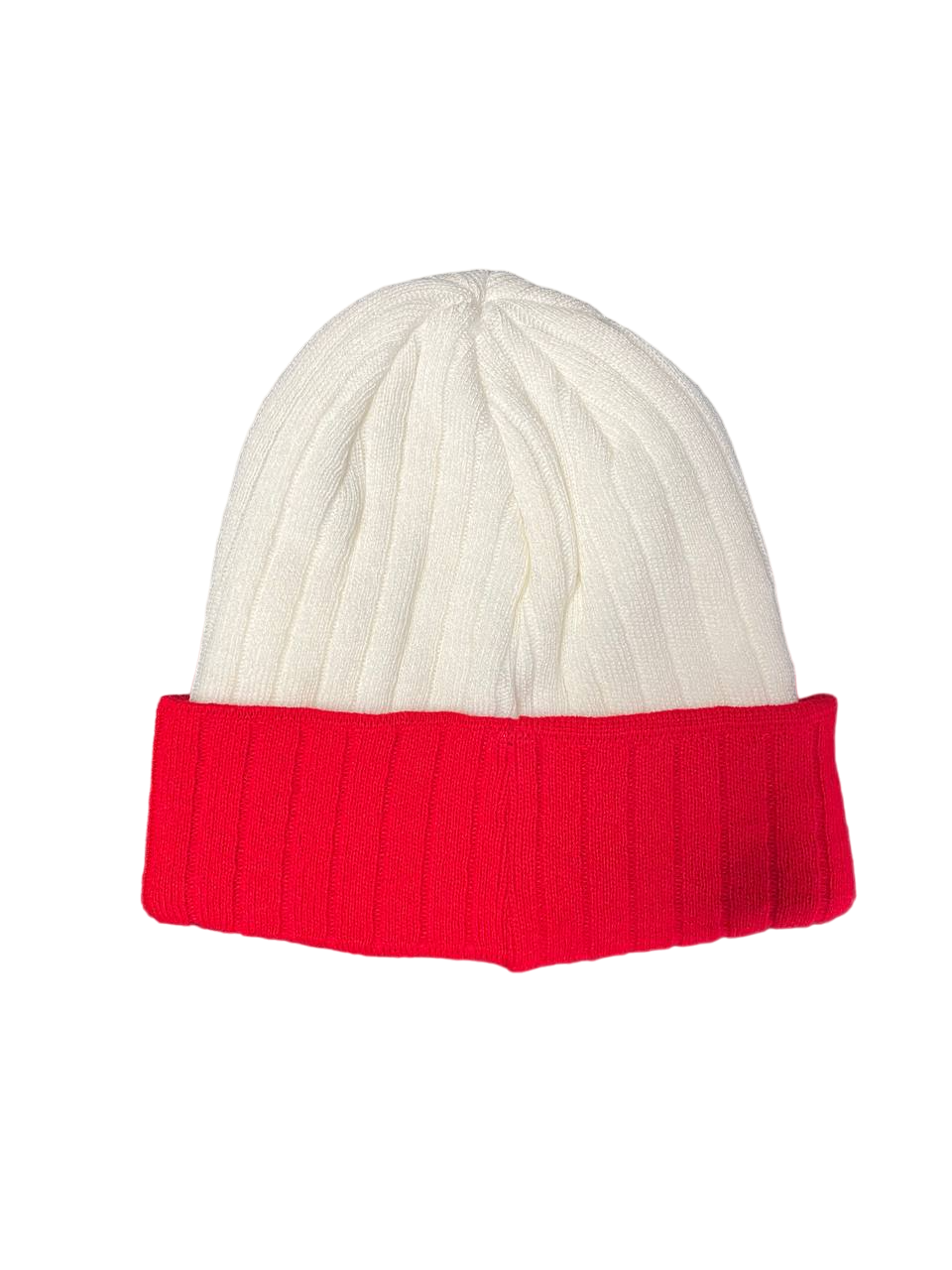 Polish Polska Knit Winter Hat - White/Red With Eagle - Made in Poland
