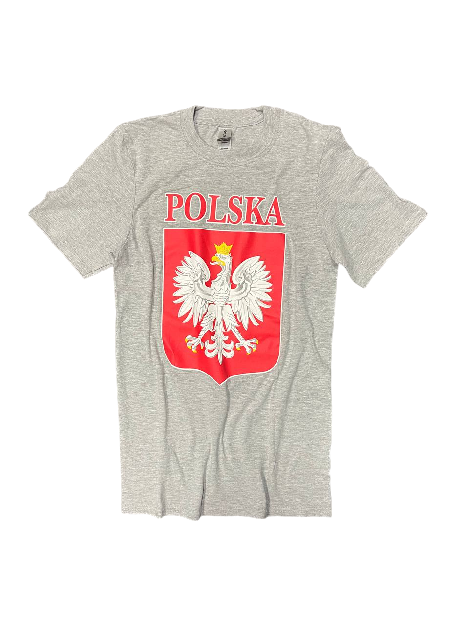 Polish Men's Polska Printed Eagle Crest T-Shirt - Gray