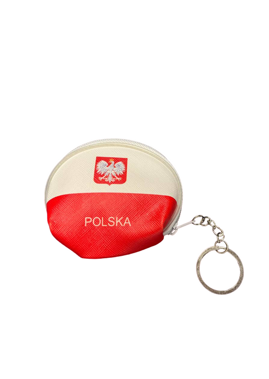 Bulk of Keychain wallet case POLAND rounded / Etui Brelok na klucze portfelik POLSKA 12 Pack