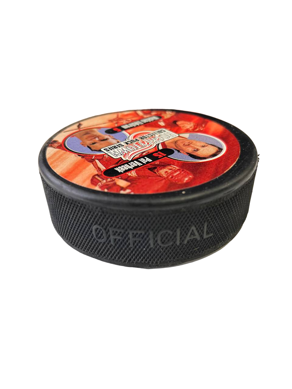 Hockey Town Collector Puck Series NHL OFFICAL Size Pat Verbeek Nicklas Lidstrom