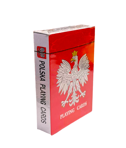 Polish Playing Cards Deck Polska Eagle Red
