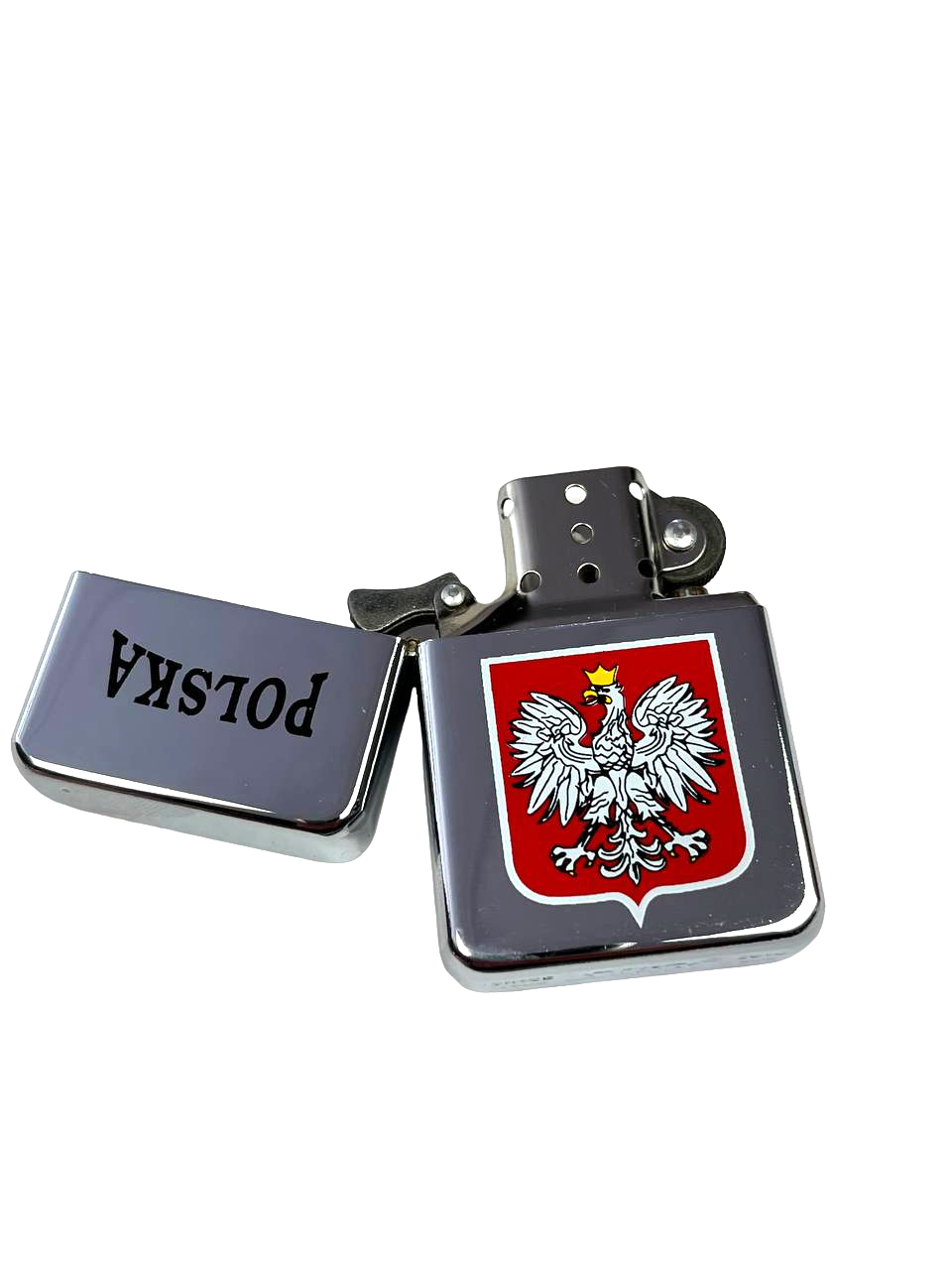 Zippo Style Lighter with Polish Eagle