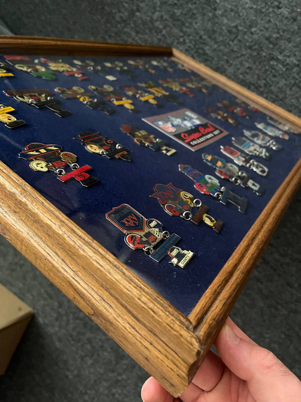 Super Bowl World Champion Commemorative Pin Collection, 33 Pins