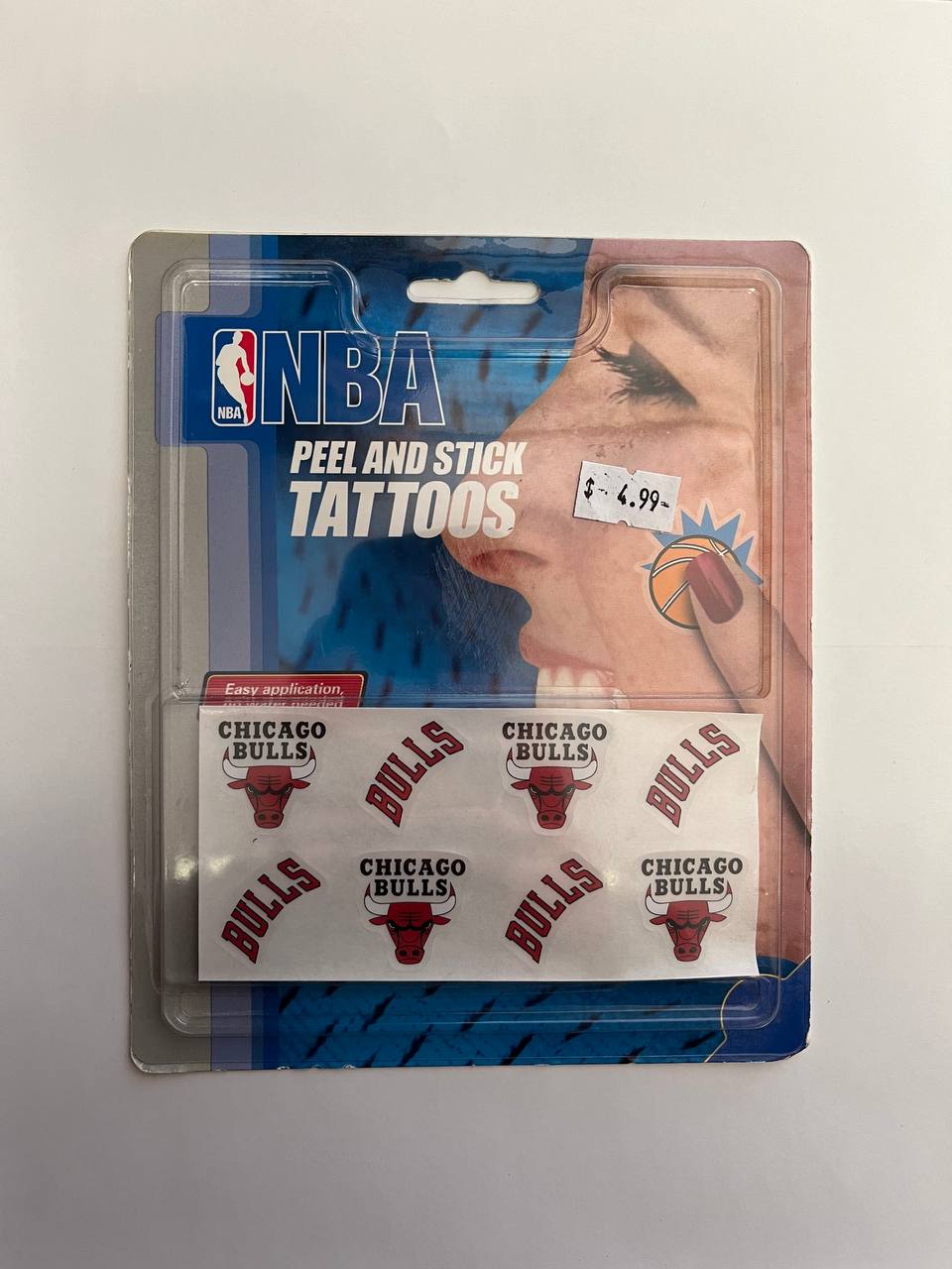 Chicago Bulls Peel and Stick Tattoos