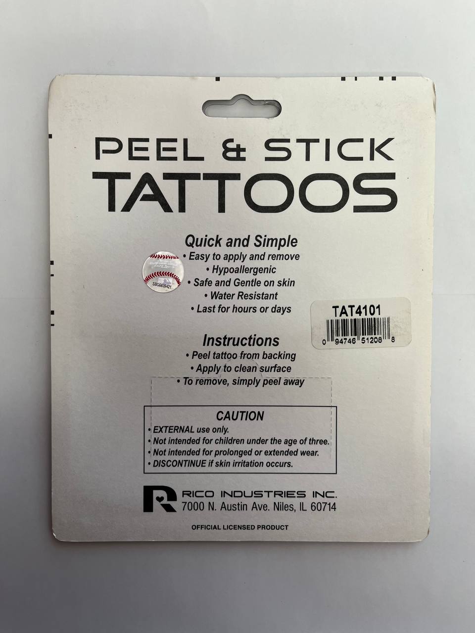Chicago White Sox Peel and Stick Tattoos