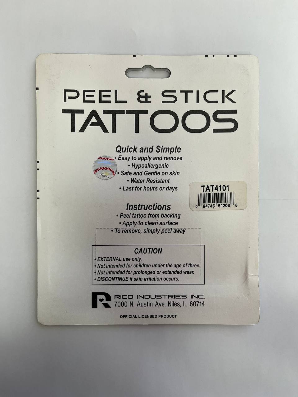 Chicago Cubs Peel Stick Tattoos