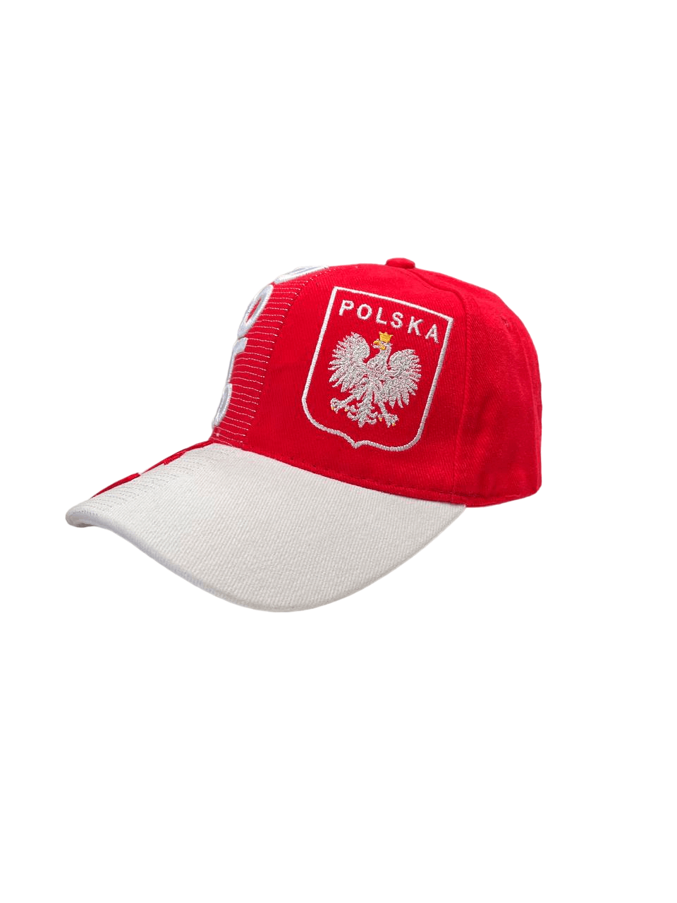 Kid's Polish Cap With Polska Flag Red&White Embroidered
