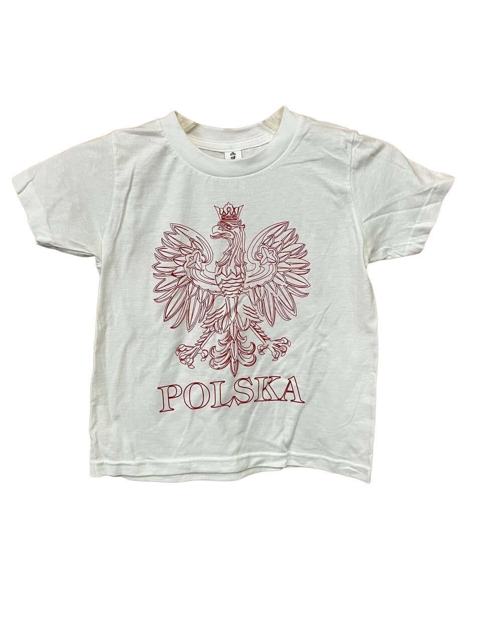 Bulk of Youth Polish Eagle Print T-Shirt Polska Red/White 15 Pack