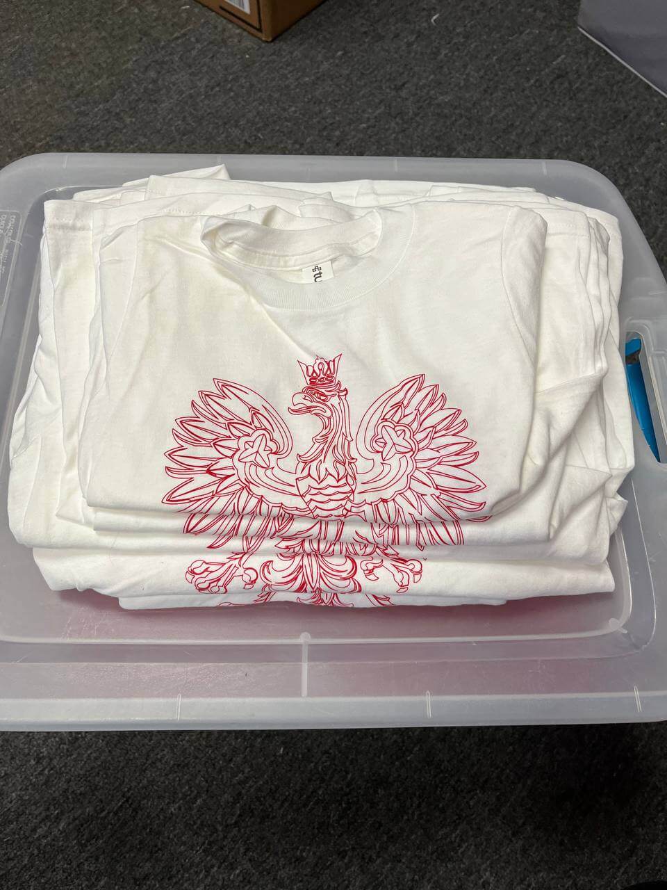 Bulk of Youth Polish Eagle Print T-Shirt Polska Red/White 15 Pack