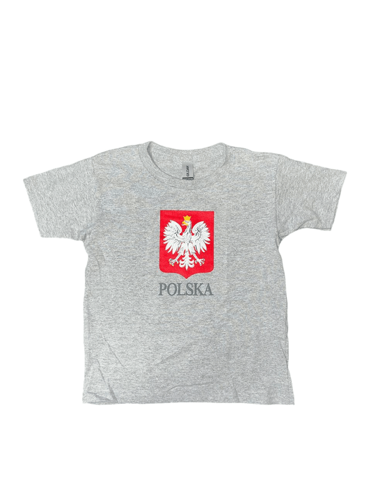 Polish Kids T-Shirt With Eagle Polska and Sign