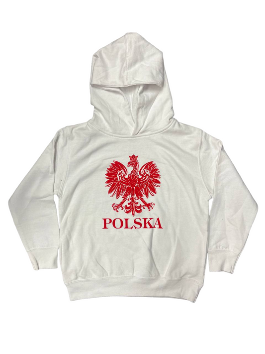 Polish Todler/Kids Hoodie With Eagle And Polska Print