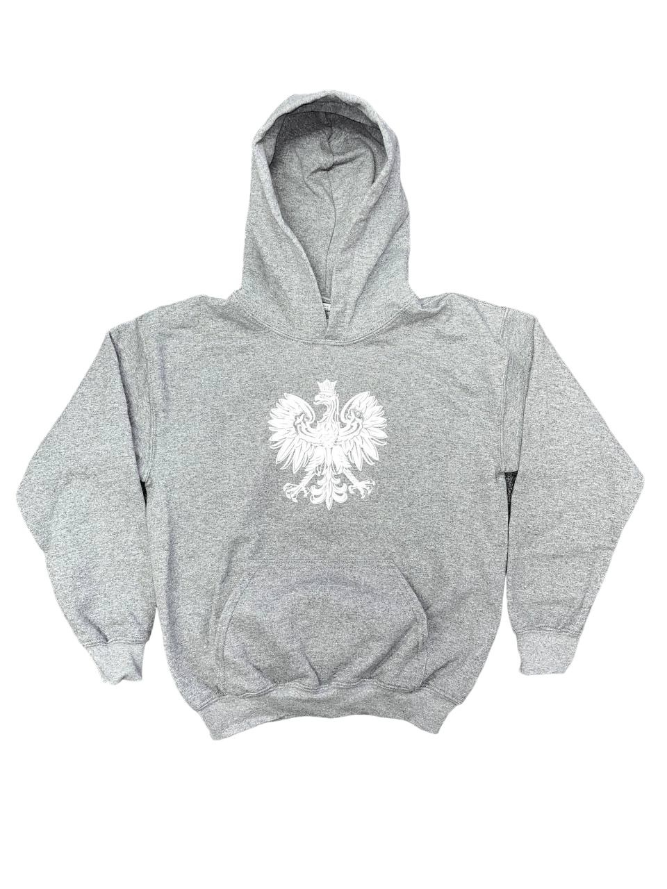 Bulk of Polish Hoodie Youth With Polska National Eagle Printed Red/White/Charcoal 10 Pack