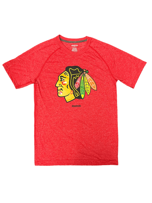 Chicago Blackhawks Reebok Tri-Blend T-Shirt - Red