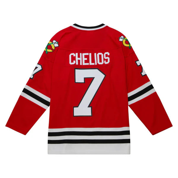 Chicago Blackhawks 1991 Chris Chelios Red Retro Youth Jersey