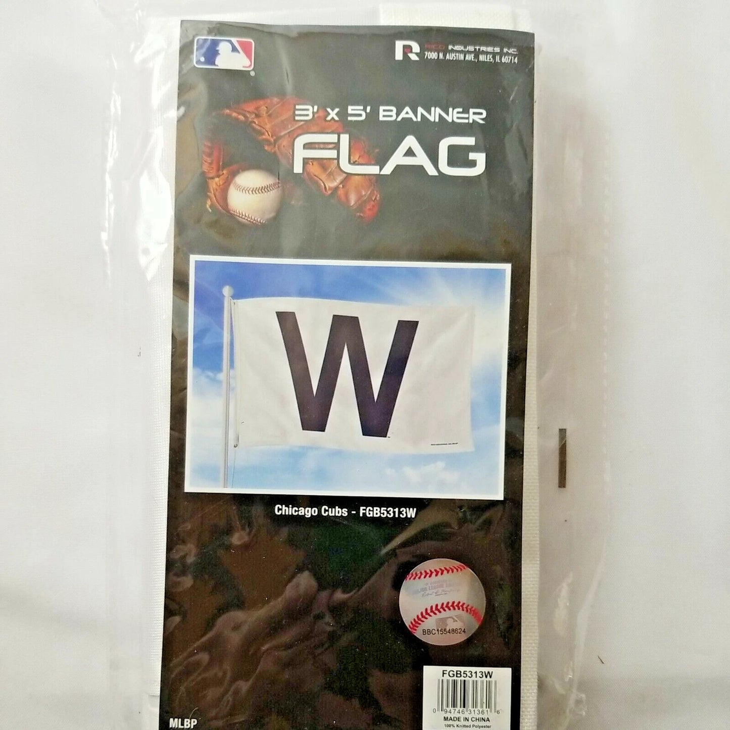 Chicago Cubs 3' x 5' W Flag by Rico BANNER