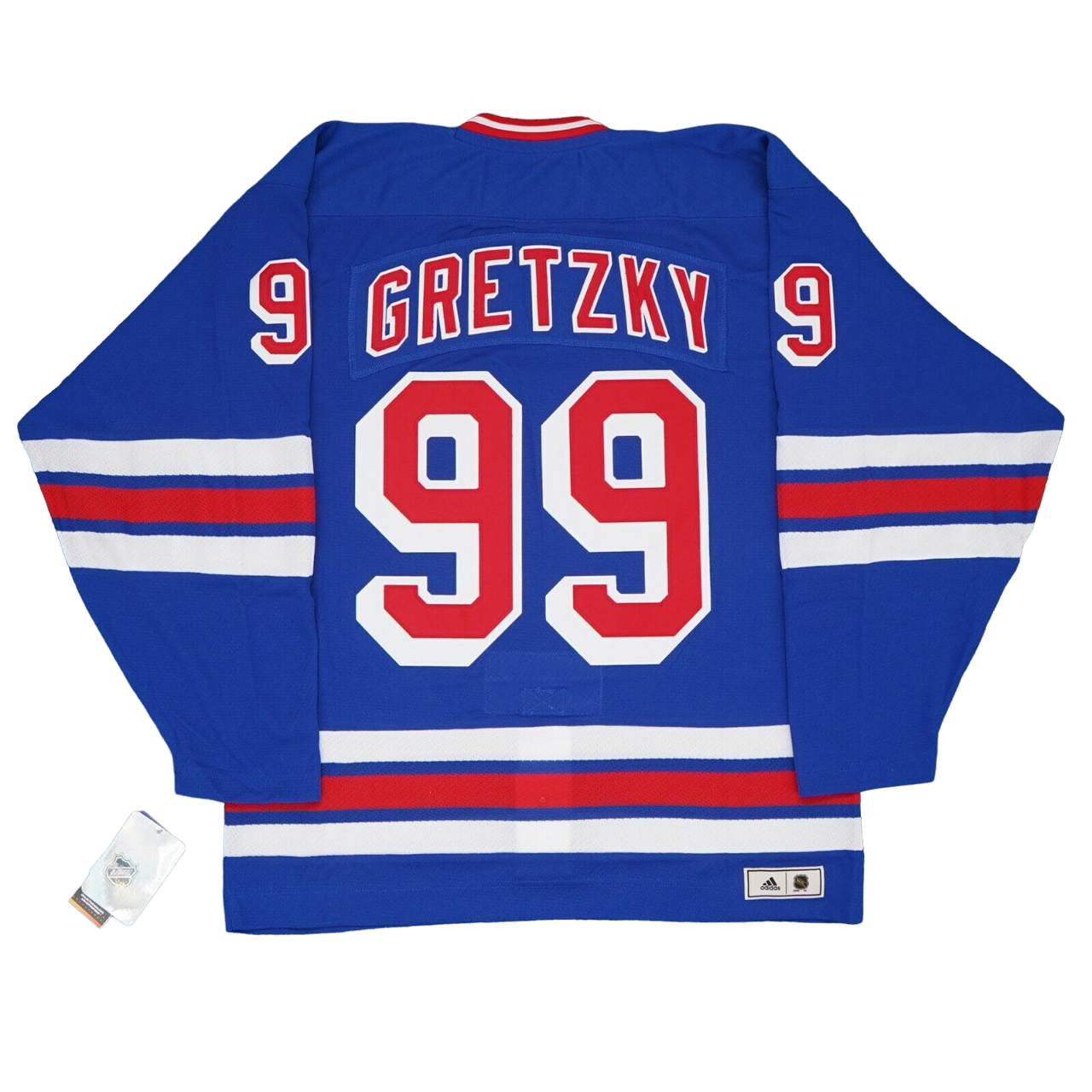 Wayne Gretzky New York Rangers Adidas 96-97 Heroes of Hockey Auth Blue Jersey