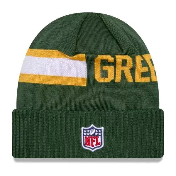 Green Bay Packers Beanie hat NFL New Era Sideline Tech 2024