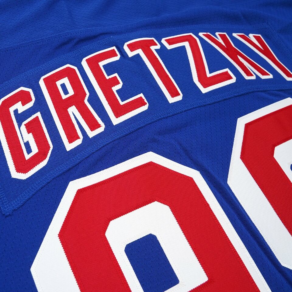 Wayne Gretzky New York Rangers Adidas 96-97 Heroes of Hockey Auth Blue Jersey