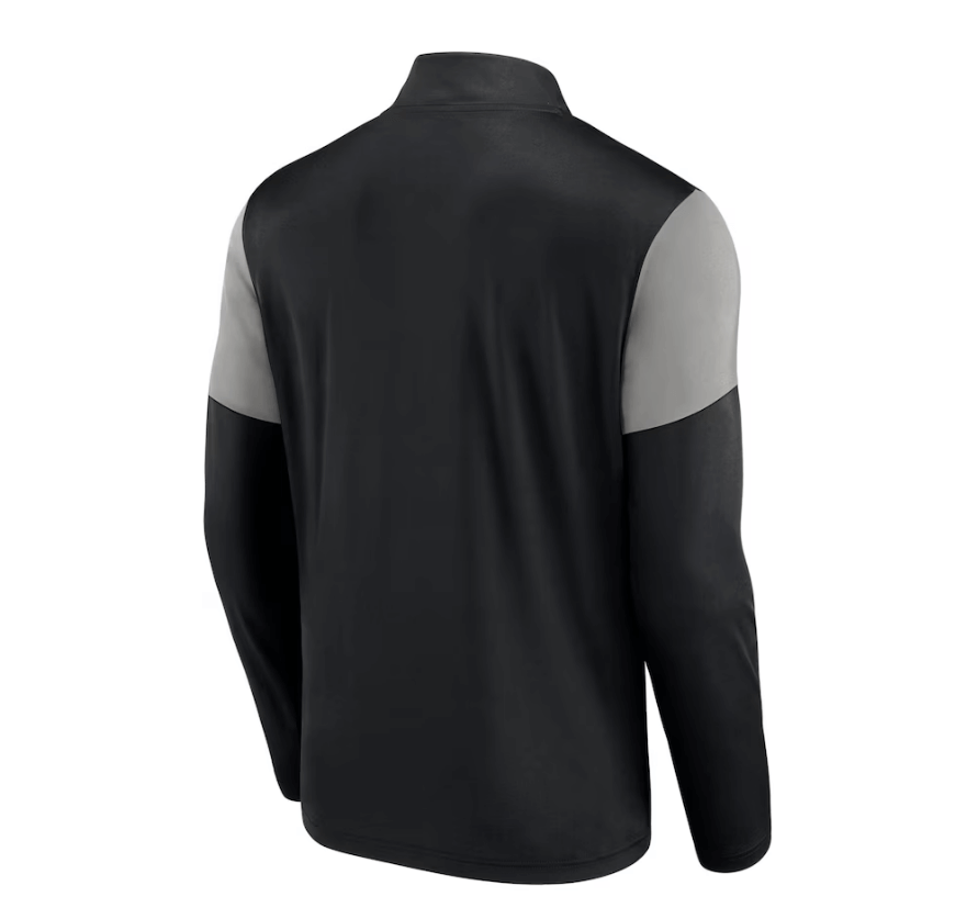 Men's Fanatics Branded Black/Gray Chicago White Sox Primary Logo Quarter-Zip Top