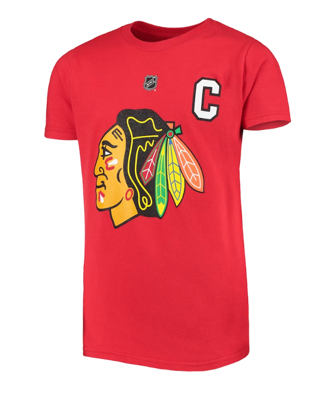 MENS  Chicago Blackhawks Jonathan Toews #19  T-Shirt NHL Reebok Tee