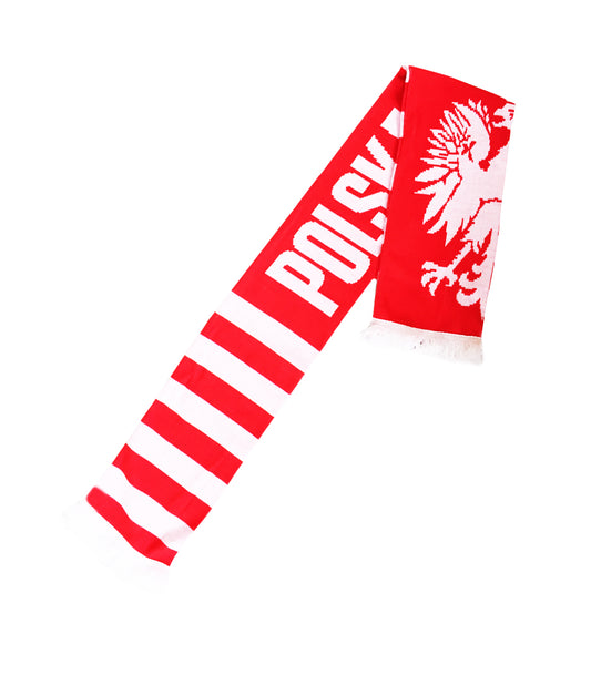 Polska Scarf SZALIK Red With Eagle Made in England