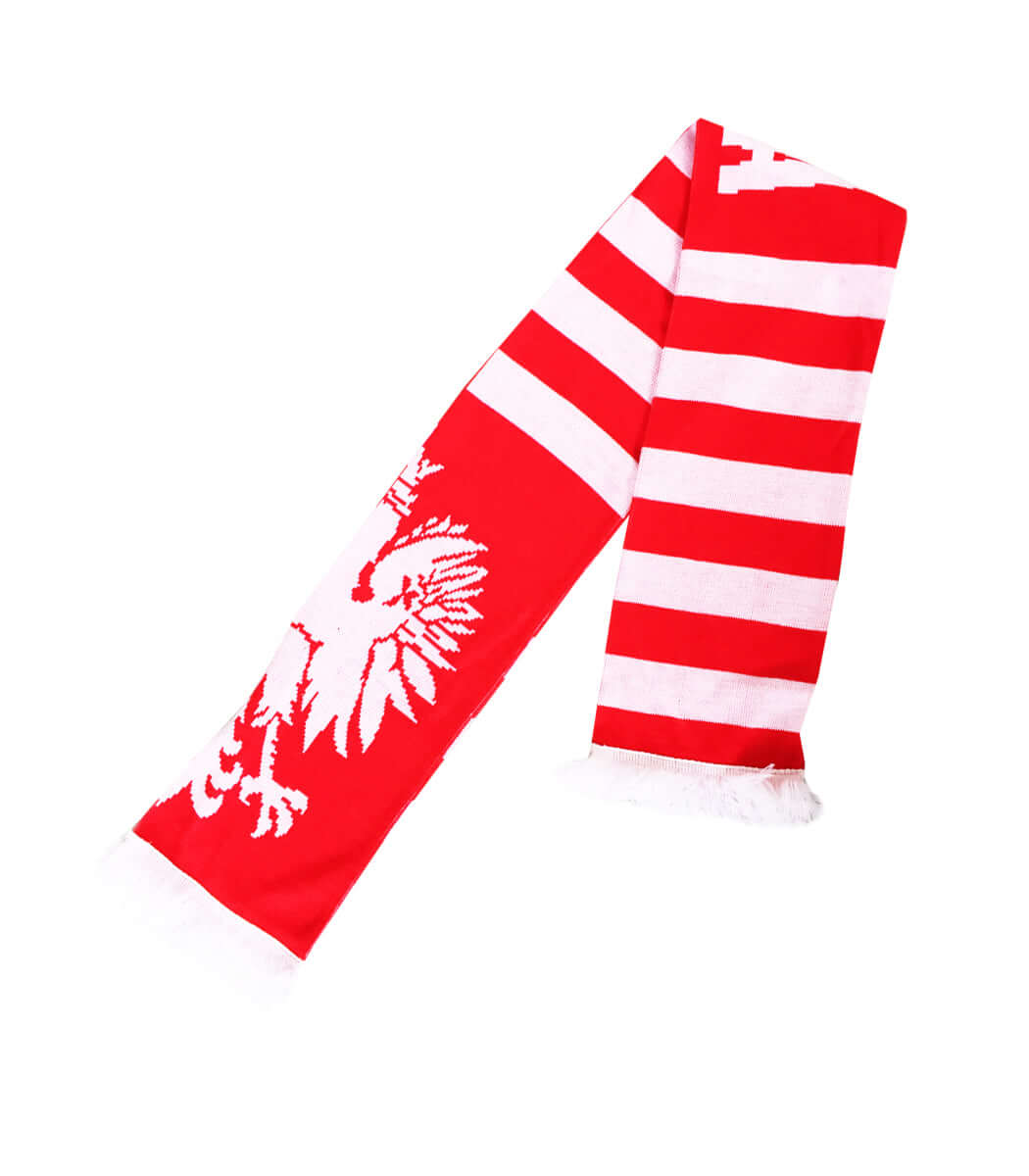 Polska Scarf SZALIK Red With Eagle Made in England