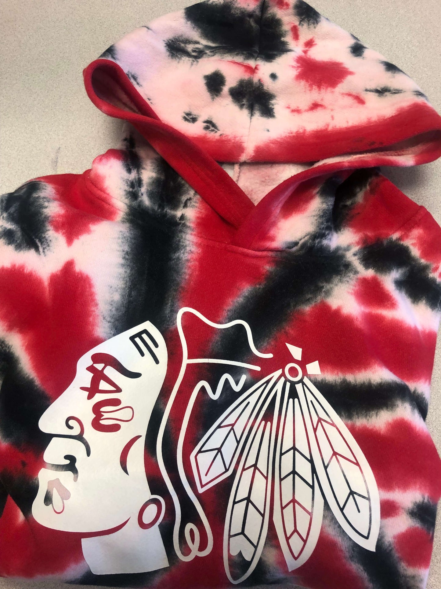 Chicago Blackhawks  Youth Tie Dye Hoodie