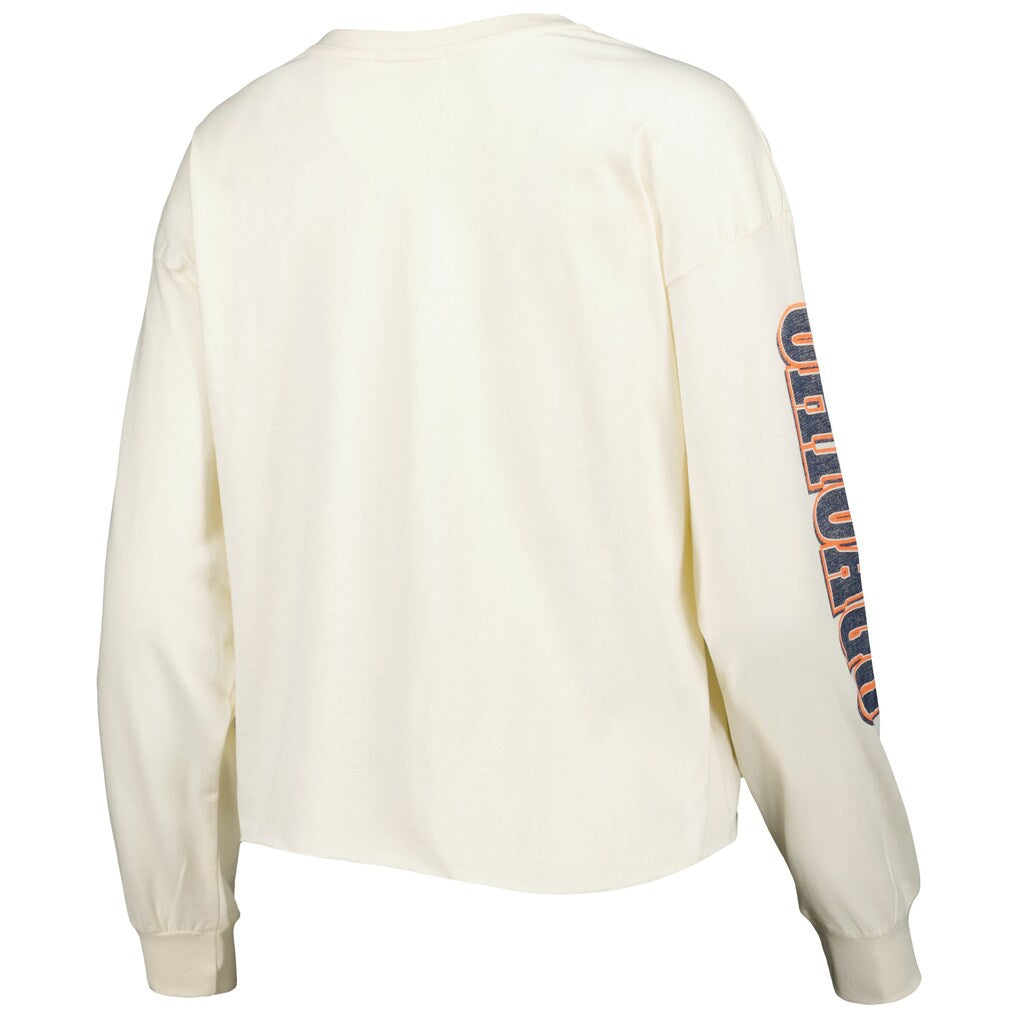 Chicago Bears Parkway Cropped '47 Long Sleeve Womens's T-Shirt