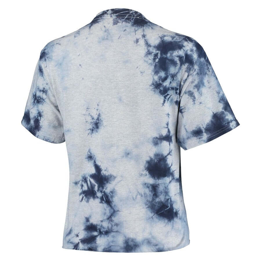 Women's '47 Navy Chicago Bears Cambridge Vintage Tubular Tie-Dye Crop Top