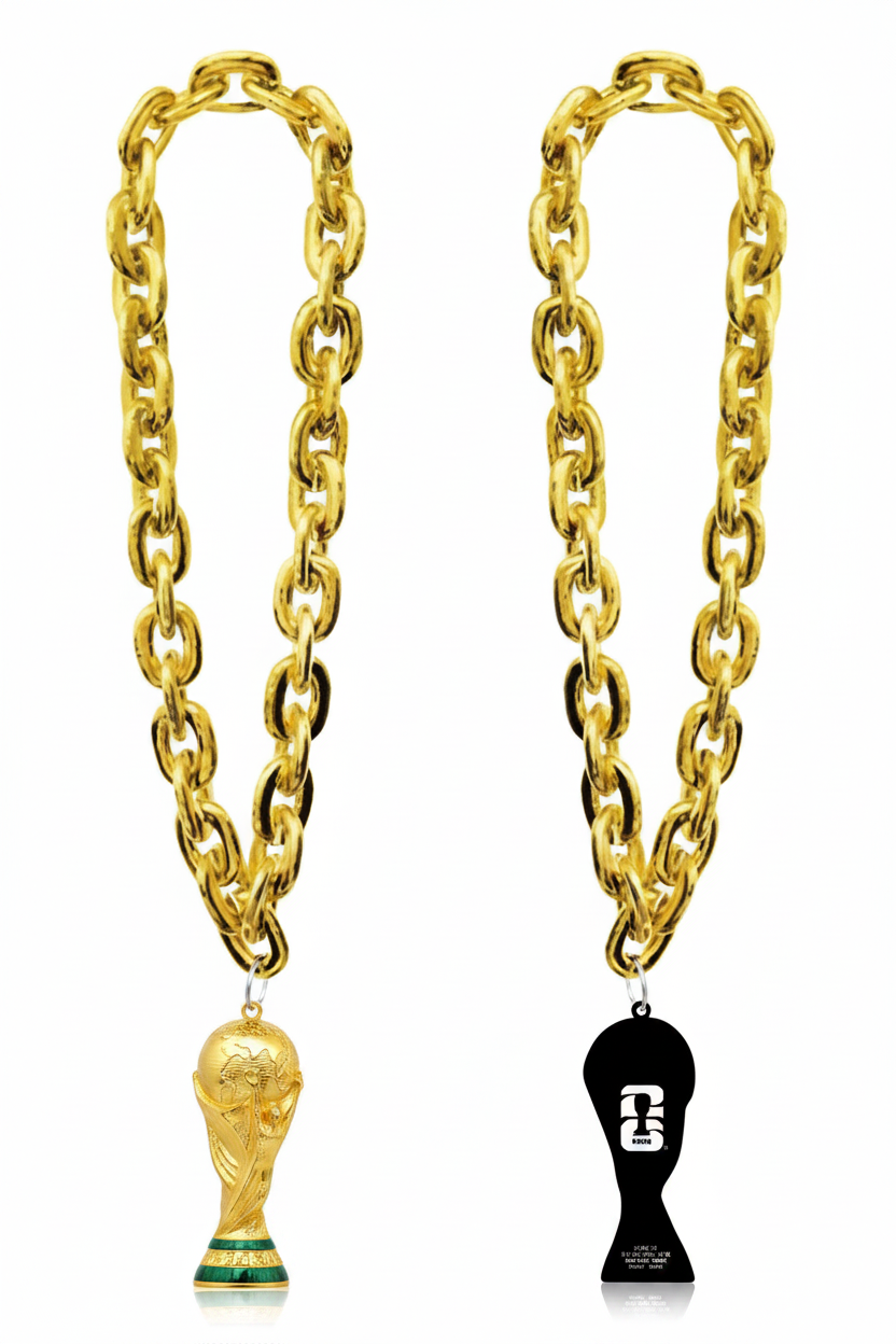 FIFA World Cup '26 Chunky Fan Chain Necklace with Trophy