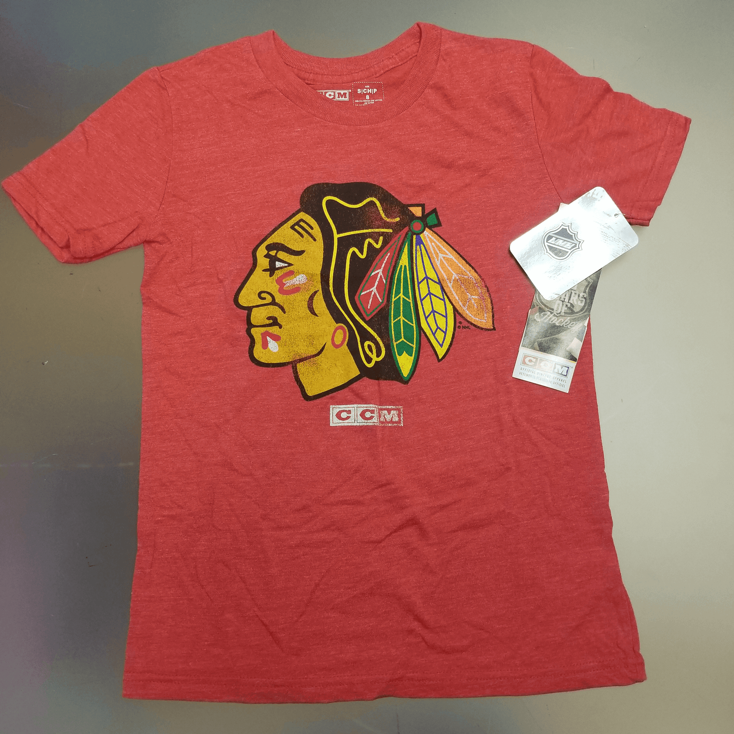 Chicago Blackhawks NHL Youth Retro Style Jonathan Toews #19 CCM Shirt - Red