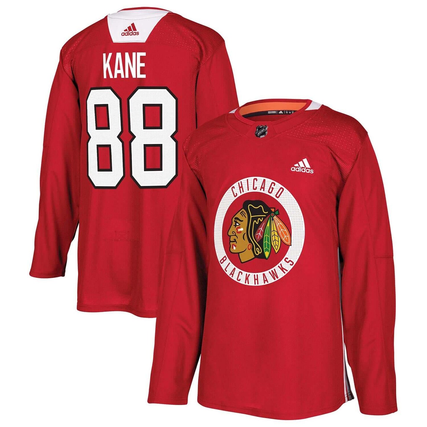 PATRICK KANE CHICAGO BLACKHAWKS ADIDAS PRACTICE PLAYER JERSEY