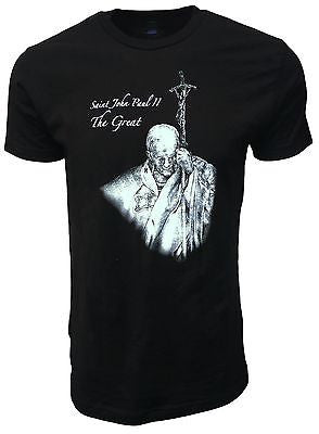 Saint John Paul II 2nd "The Great" Pope T-Shirt Catholic Church Pride Tee