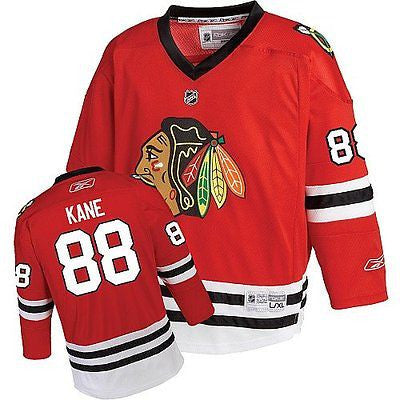 Youth Chicago Blackhawks #88 Patrick Kane Replica Printed Jersey NHL R