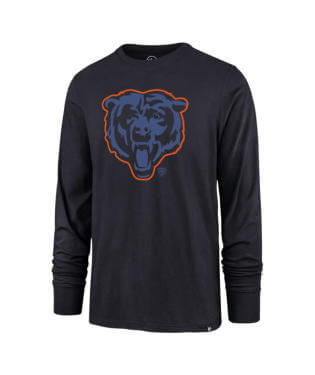 Chicago Bears Fall Navy Pop Shadow Imprint Long Sleeve