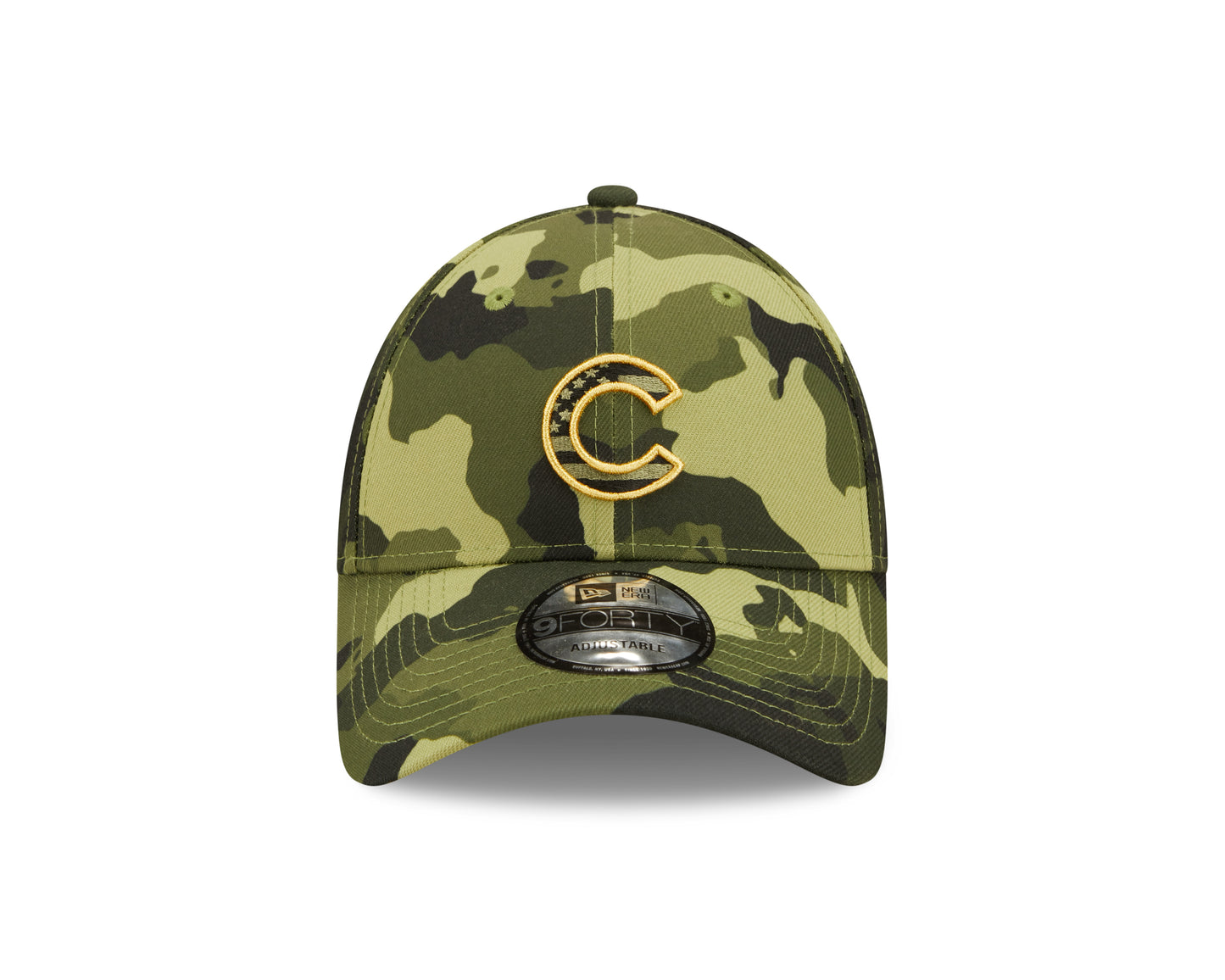 Chicago Cubs New Era 2022 Armed Forces Day 9FORTY Adjustable Cap - Camo