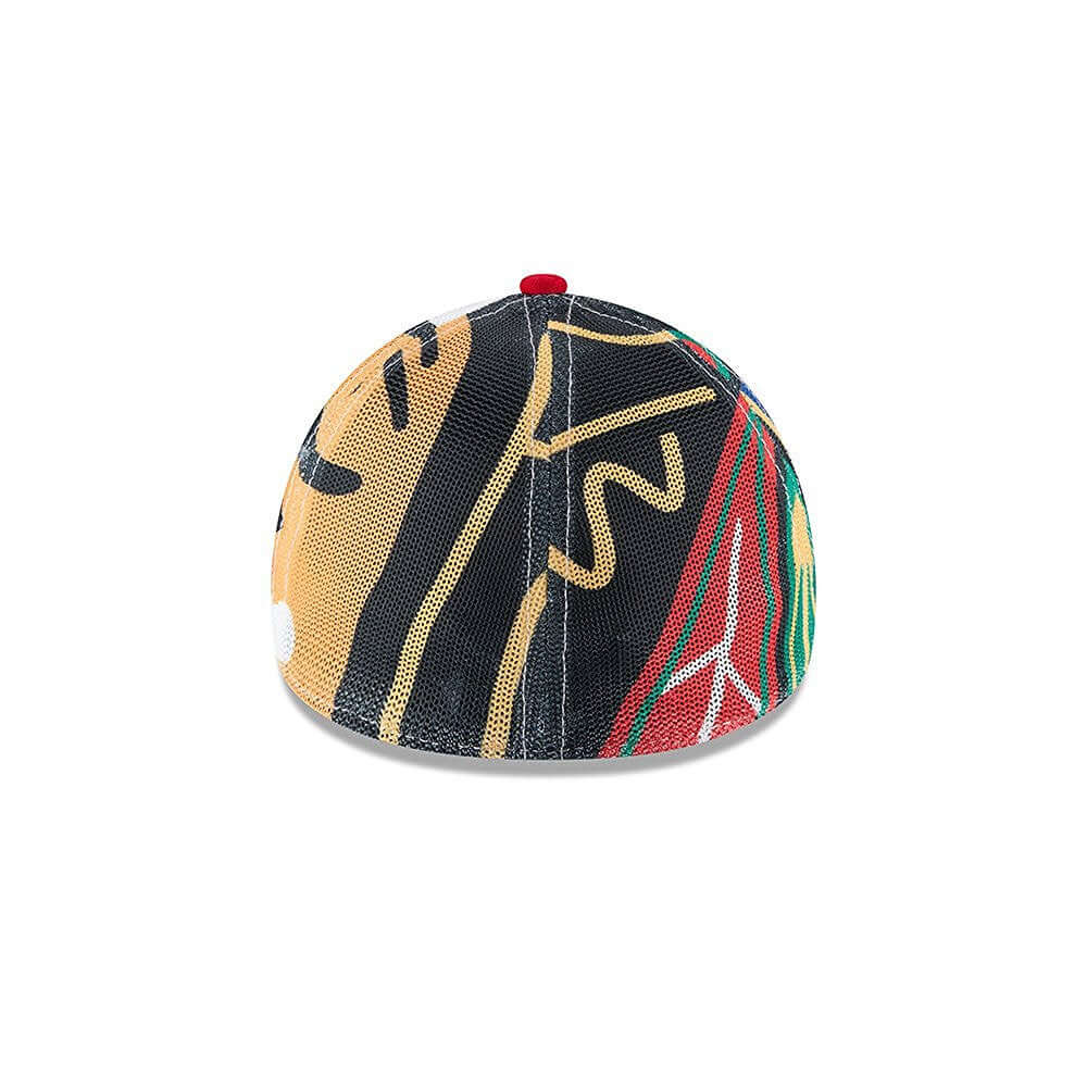 / Logo Flex Wrapped Blackhawks Hat Chicago Cap Fit